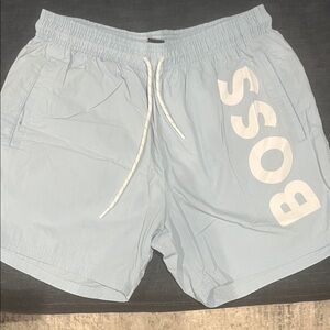 Boss Light Blue Swim Shorts